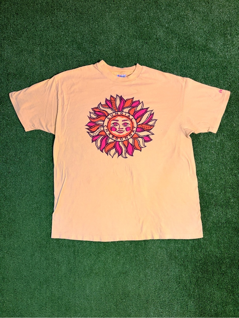 90s Sundial Chardonnay Wine Advertisement Single Stitch T-Shirt